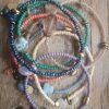 Single gems armband - Aquamarijn
