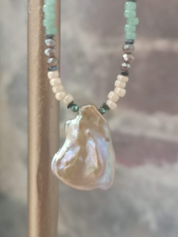 Pastel ketting Keshi Pearl