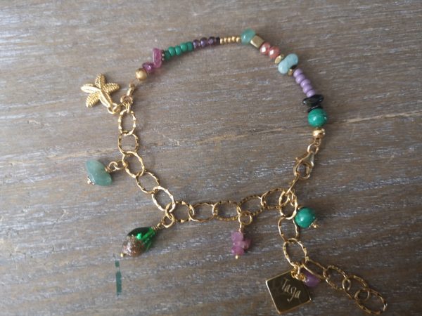 Armband Toermalijn/Aventurijn