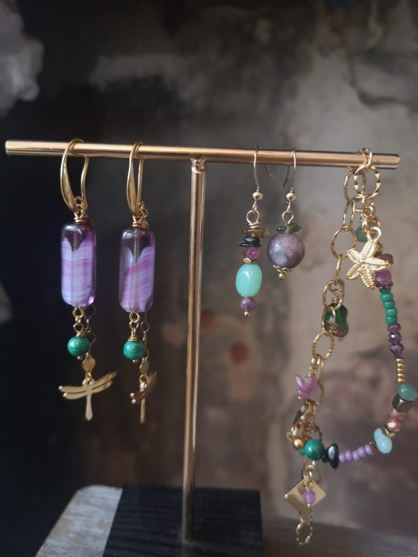 Goldfilled hangers Kunziet/Chrysopraas