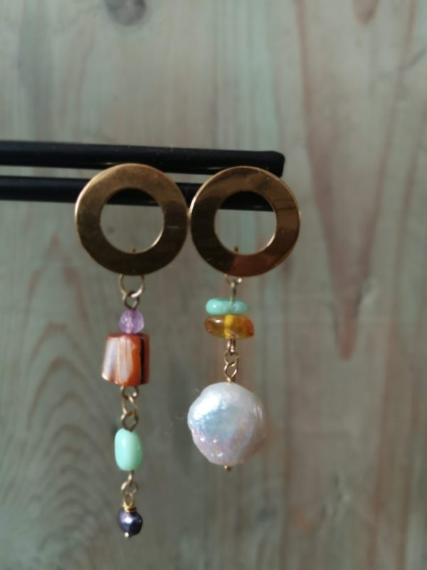 Pearl and Gems oorbellen