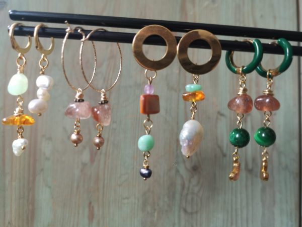 Pearl and Gems oorbellen