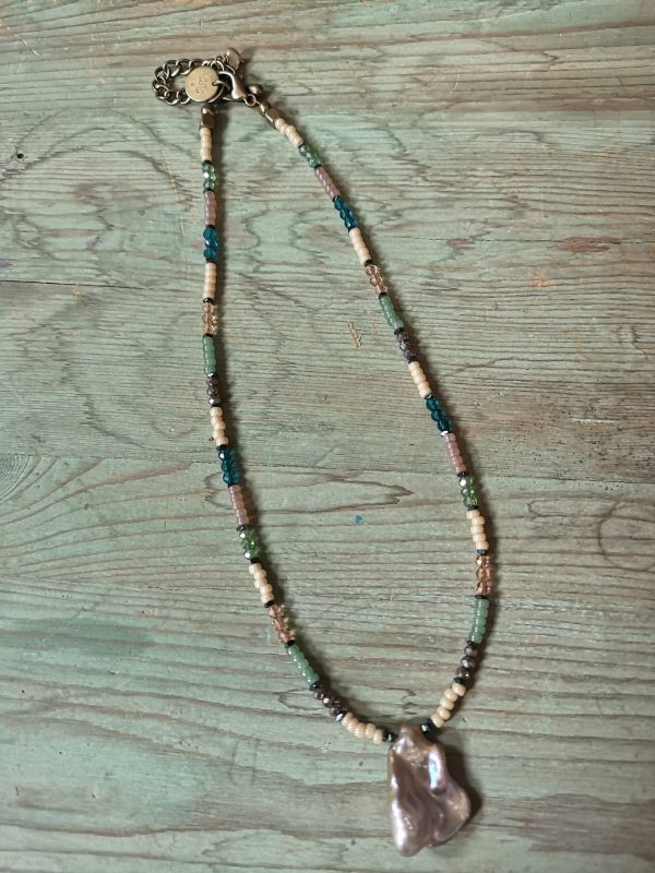 Pastel ketting Keshi Pearl