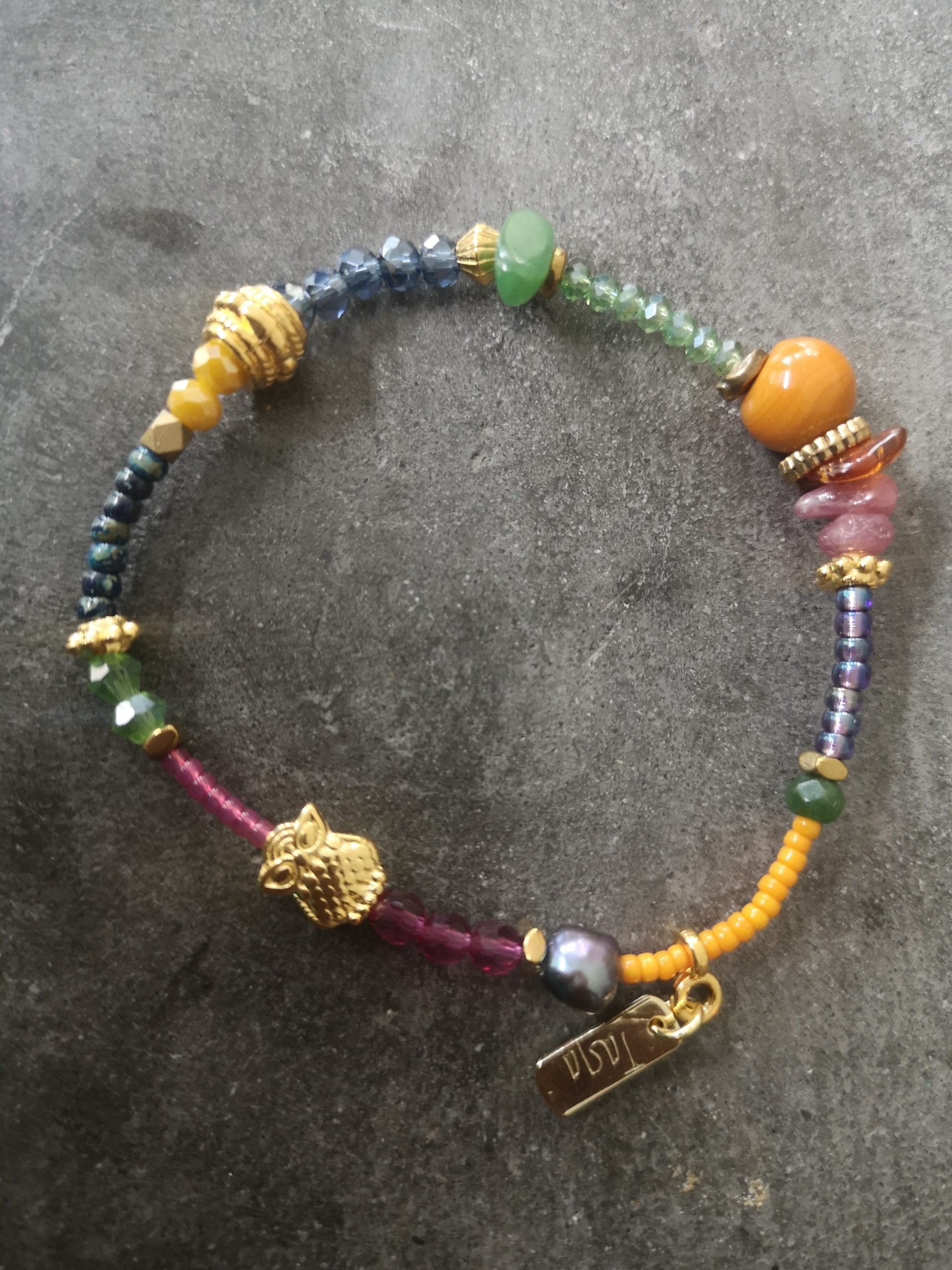 IMG_20230921_144952 Purple-Orange Owl armband