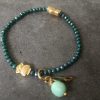 Armband shiny Petrol