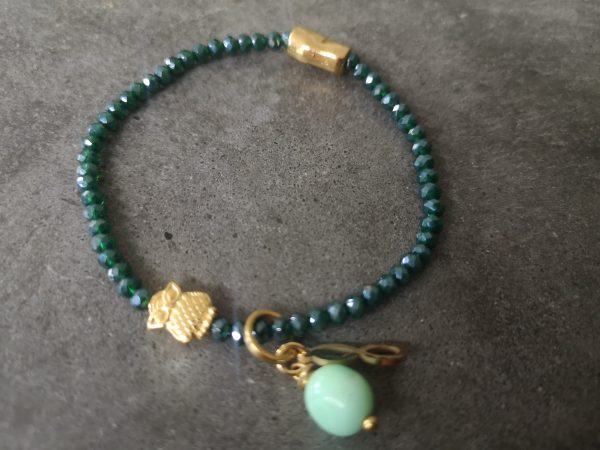 Armband shiny Petrol