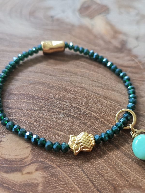 Armband shiny Petrol