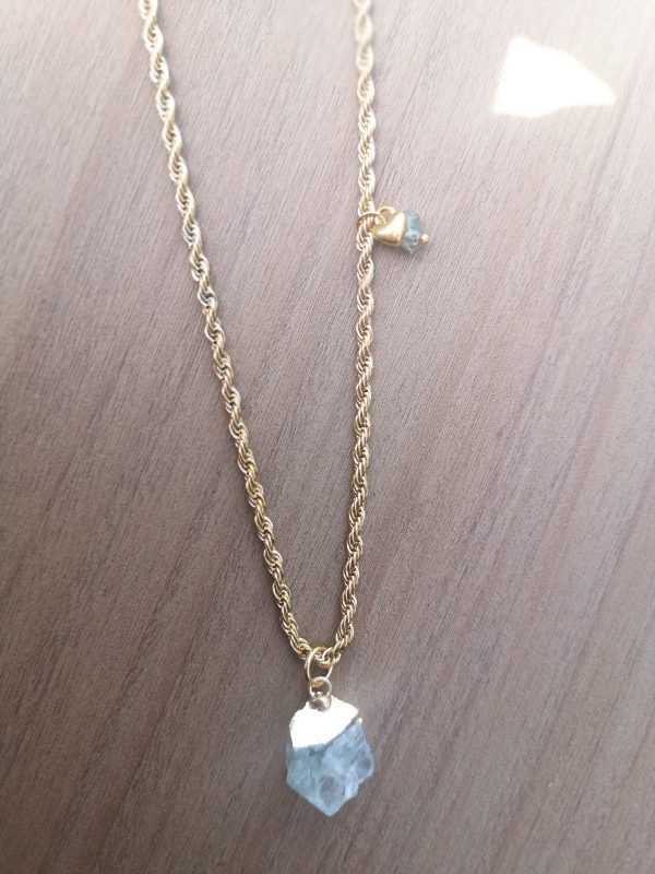 Lange ketting groene Kwarts