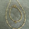 Fine gold-heart armbandje