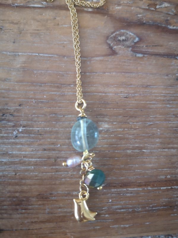 ptr Gouden ketting Fluoriet