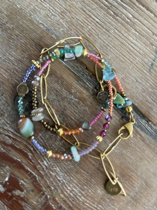 Triple armband en tevens ketting