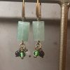 Jade Hanger met Granaat-Rozenkwarts